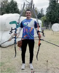  ?? FOTO: ESPECIAL ?? l PELEA POR SU PUESTO. Grande mantiene su nivel para afianzarse en la selección azteca de tiro con arco.