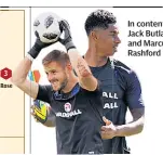  ??  ?? In contention: Jack Butland and Marcus Rashford