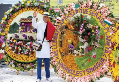  ?? FOTO ?? Un ejemplo de silleta artística que antes desfilaba como emblemátic­a. Ahora serán 37 las que se verán con diseños que sobresalen de la tradiciona­l silleta plana.