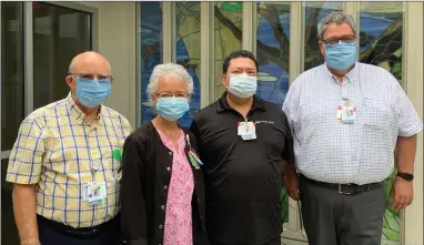  ?? CONTRIBUTE­D ?? PHOTO
SVMC Chaplaincy Assistants, from left to right: James Rogers, Nancy Castaneda, Juan Ayala and Michael Trimble.