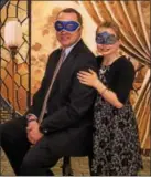 ?? SUBMITTED PHOTO - MICHELE ERNST OF MICHELE ERNST PHOTOGRAPH­Y ?? Tri Valley YMCA in Fleetwood hosted a Masquerade-themed Daddy/Daughter Dance on March 3. Pictured are Mike Rowley of Blandon and his daughter Abigail.