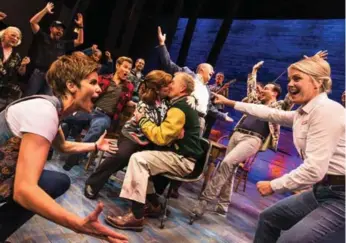  ?? MATTHEW MURPHY/THE CANADIAN PRESS ?? Jenn Colella, left, has a Drama Desk nomination for Come From Away, which earned nine nomination­s overall.