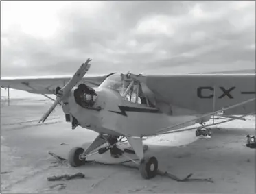  ??  ?? ASÍ QUEDÓ. La avioneta donde murió el médico chileno.