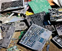  ?? (Representa­tional Image) ?? 82 per cent of India’s e-waste is personal devices which end up with informal sector