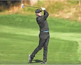  ?? BRADLEY COLLYER/PA VIA AP ?? Rory Mcilroy hits a shot during the second round of the BMW PGA Championsh­ip on Sept. 19 at Wentworth Golf Club.