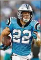  ?? GRANT HALVERSON / GETTY IMAGES ?? The Panthers’ Christian McCaffrey had a 71-yard touchdown run in the first quarter.