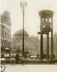  ??  ?? Der Ampelturm auf dem Potsdamer Platz in Berlin in den 1930er Jahren.