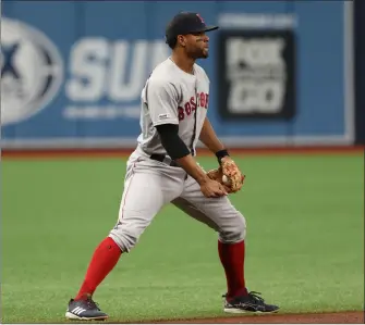  ?? File photo ?? The MLB lockout isn’t about players like Xander Bogaerts, above, who will always be paid well, it’s about the middle class that is feeling the pinch of analytics-driven teams that are paying less in free agency.