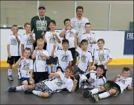  ?? SUBMITTED PHOTO ?? The under-10 Cypress County Bulldogs ball hockey team celebrates its gold medal in Brooks Friday.