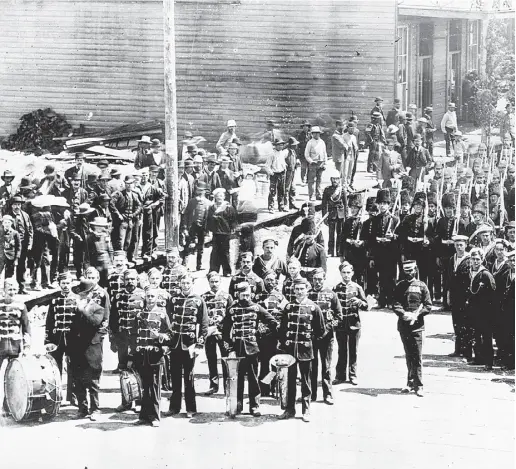  ?? NATIONAL ARCHIVES CANADA ?? The first Dominion Day celebratio­n in Vancouver, 1887. John Diefenbake­r reclaimed Dominion Day as a national holiday.