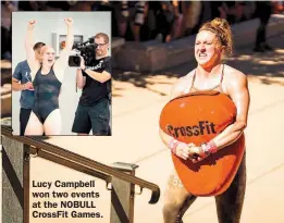  ?? ?? Lucy Campbell won two events at the NOBULL CrossFit Games.