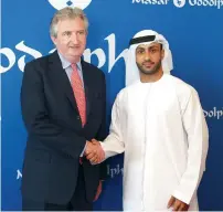  ?? Photo by Juidin Bernarrd ?? Ali Al Ali and John Ferguson, Chief Executive and Racing Manager for Godolphin at Godolphin’s Al Quoz Stables in Dubai on Tuesday. —