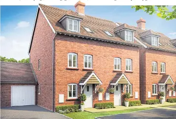  ??  ?? PERFECT LOCATION: Barratt Homes’s Bishop Park developmen­t in Henfield, West Sussex