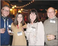  ?? NWA Democrat-Gazette/CARIN SCHOPPMEYE­R ?? Randy and Melissa Werner (from left) and Leslie and Ted Belden attend Jingle Mingle.