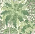  ??  ?? Botanical Fern Dryopteris wallpaper, £115 per roll, Cole &amp; Son