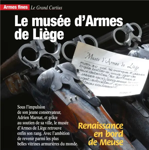  ??  ?? Parmi les trésors du musée, cette incroyable collection d’armes à trois coups combinées ou pas.