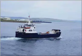  ??  ?? „ Left, MV Shapinsay is the first ferry of its kind powered by hydrogen in this way anywhere in the world