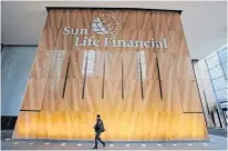  ?? REUTERS ?? The Sun Life Financial logo is seen at their corporate headquarte­rs of One York Street in Toronto on Feb. 11, 2019.