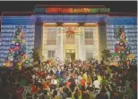  ??  ?? THE DAVAO CITY Hall dressed up for Christmas in 2016.