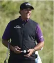 ?? DAVE THOMPSON/THE ASSOCIATED PRESS ?? Phil Mickelson won’t have any drivers in his bag at this year’s British Open.