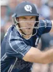  ?? ?? Scotland captain Kyle Coetzer