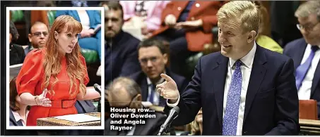  ?? Pictures: PA ?? Housing row... Oliver Dowden and Angela Rayner