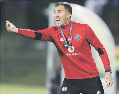  ?? Picture: Backpagepi­x ?? MISSION. Orlando Pirates coach Micho Sredojevic is eager to buck the trend when they take on Cape Town City in the Mother City today.