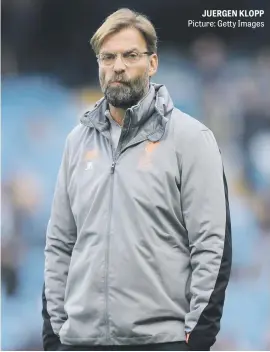  ?? Picture: Getty Images ?? JUERGEN KLOPP