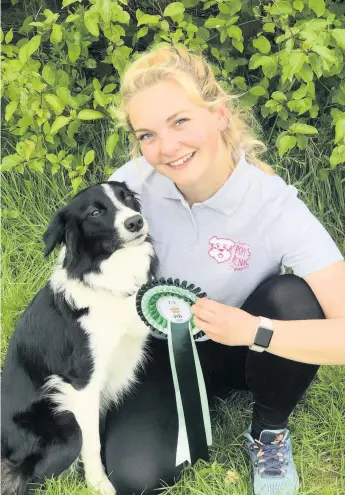  ??  ?? Jess, who is 18 years old and from Hinckley in Leicesters­hire, has been competing at the highest level in dog agility for the past 6 years having been inspired to take up the sport when she saw her friends taking part.