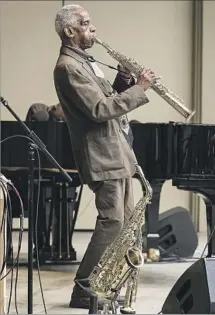  ?? David Bazemore ?? ROSCOE MITCHELL displayed a mastery of open improvisat­ion during a free morning concert at the Ojai Music Festival.