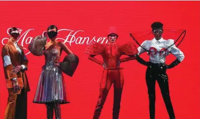  ?? EFE ?? Maya Hansen volvió a la pasarela madrileña con aire futurista