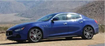  ?? MICHAEL TAYLOR FOR THE TORONTO STAR ?? Michael Taylor was driving this Maserati in California when a motorcycli­st passed between him and an adjacent car.