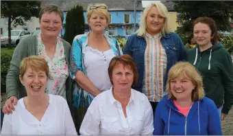  ??  ?? Marian Hickey, Jane O’Keeffe, Mary Fitzpatric­k, Sheila McSweeney, Patsy Murphy, Claire Smith and Orla O’Mahony savoured the atmosphere and aromas at the Knocknagre­e Street Feast.