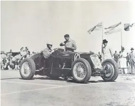  ??  ?? COMEBACK KID. The Maserati 8CM that won the first SA Grand Prix in 1934 will return to the East London Grand Prix circuit in November.