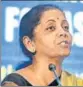  ?? PTI ?? FM Nirmala Sitharaman in New Delhi on Wednesday.