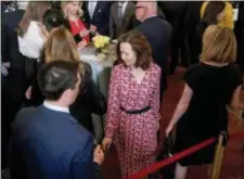  ?? ANDREW HARNIK — THE ASSOCIATED PRESS ?? In this photo, CIA Director-nominee Gina Haspel attends the ceremonial swearing in for Secretary of State Mike Pompeo at the State Department in Washington. Haspel is telling senators that she would stand firm against restarting the spy agency’s brutal...