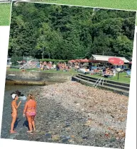  ??  ?? Villa Geno
Il lido è aperto ma anche qui la piscina è chiusa da anni per un vecchio contenzios­o. Il tratto di lago di Villa Geno non è balneabile, divieto che non viene rispettato da tutti
(foto Cusa)