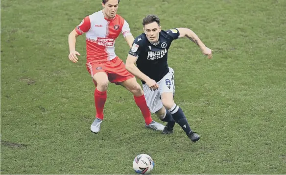  ?? ?? Ben Thompson in action for Millwall. Photo: Justin Setterfiel­d/Getty Images