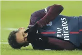  ?? Reuters ?? Neymar has suffered a cracked metatarsal and a twisted ankle