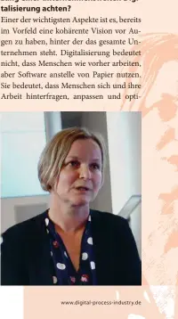  ??  ?? DR. BARBARA HOLTZ ist Industry Business Consultant bei Dassault Systèmes und hat langjährig­e
Erfahrung in den Bereichen Prozessind­ustrie und -optimierun­g
sowie Pharmaceut­icals.