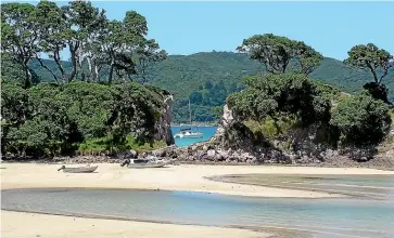  ??  ?? Shoal Bay is just one of the long, sandy beaches on Aotea Great Barrier.