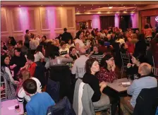  ??  ?? There were huge crowds in the Kenmare Bay last week as crowds attended a fundraisin­g table quiz for St Francis’ Special School.