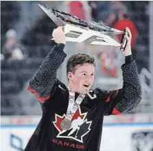  ?? THE CANADIAN PRESS FILE PHOTO ?? Alexis Lafrenière, who leads the Canadian Hockey League with 59 points (17 goals, 42 assists) in 28 games for the QMJHL’s Rimouski Oceanic, will be expected to put the puck in the net and show veteran leadership.