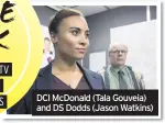  ??  ?? DCI McDonald (Tala Gouveia) and DS Dodds (Jason Watkins)