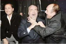  ?? GETTY ?? Aurelio De Laurentiis con Carlo Verdone, a sinistra il figlio Luigi