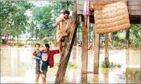  ?? AFP ?? Laos suffered the most costly floods in a decade last year after the collapse of a dam at the Xe Pian-Xe Namnoy hydropower plant in Attapeu province.