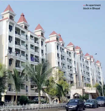  ?? PANKAJ TIWARI ?? An apartment block in Bhopal