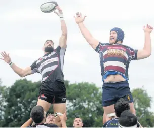  ??  ?? Old Patesians’ preparatio­ns for the new South West Premier season continued with a 27-22 win over Lydney in a friendly at Everest Road