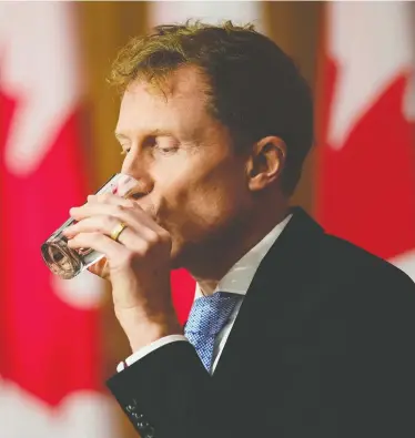  ?? SEAN KILPATRICK / THE CANADIAN PRESS ?? Indigenous Services Minister Marc Miller says he takes responsibi­lity for the delay in lifting boil-water advisories.