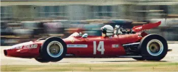  ??  ?? Above: The Spirit of Edmonton
Below: The 1970 Tasman Championsh­ip– winning combinatio­n: Graeme Lawrence and the 2.4-Ferrari Dino; “It’s got to stay red — it’s a Ferrari!”